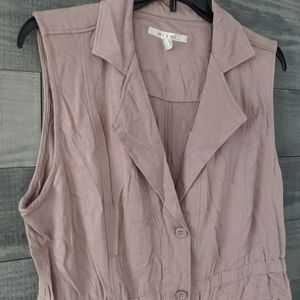Blush Long Vest